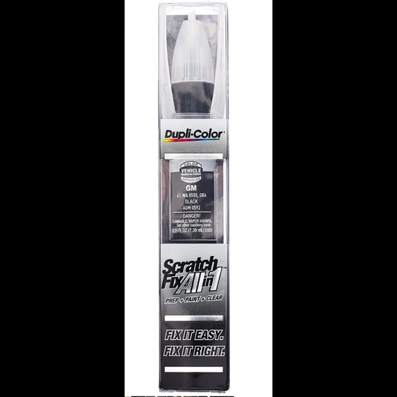 Dupli-Color scratch fix all in 1 GM black AGM 0592 paint repair pen NEW - Picture 1 of 3